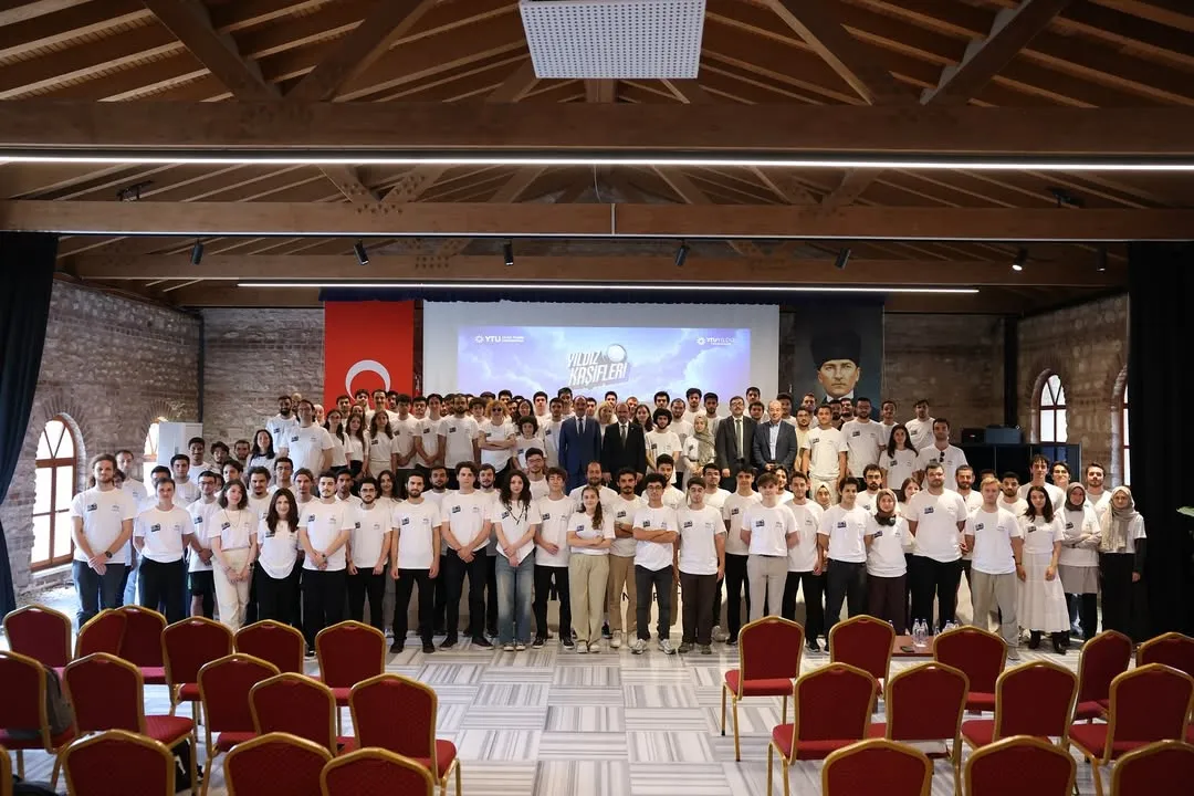 İnonest core team celebrating a competition win with Prof. Dr. Eyüp Debik